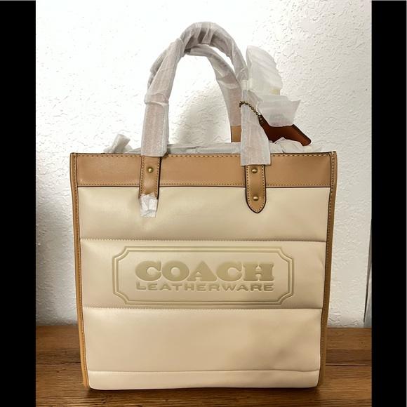 COACH Field Colorblock Quilted Leather Tote - Picture 5 of 12